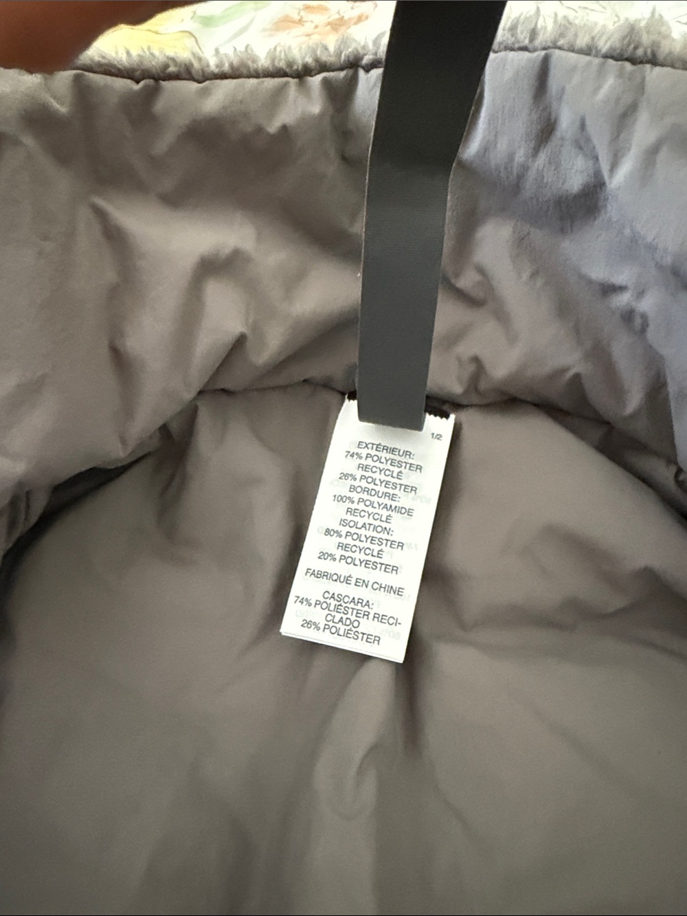 Vuori Women's Charcoal Gray Teddy Jacket - Picture 3 of 5